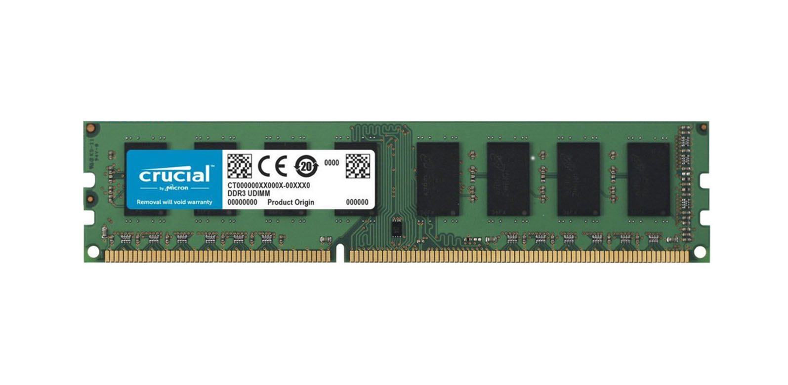 Crucial CT4862044 8GB DDR3-1600MHz PC3-12800 ECC Registered CL11 240-Pin DIMM 1.35V Low Voltage Dual Rank Very Low Profile (VLP) Memory Module Upgrade for Supermicro SuperStorage Server 6027R-E1R12N